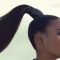 create a high ponytail